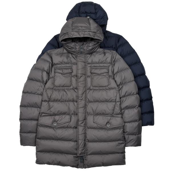 HERNO（ヘルノ）ウォーターレペレントナイロンフーディーダウンジャケット PI0191U-1200...