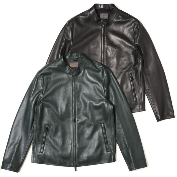 ALTACRUNA（アルタクルーナ）ラムレザースタンドカラーシングルライダース 84266/AB44...