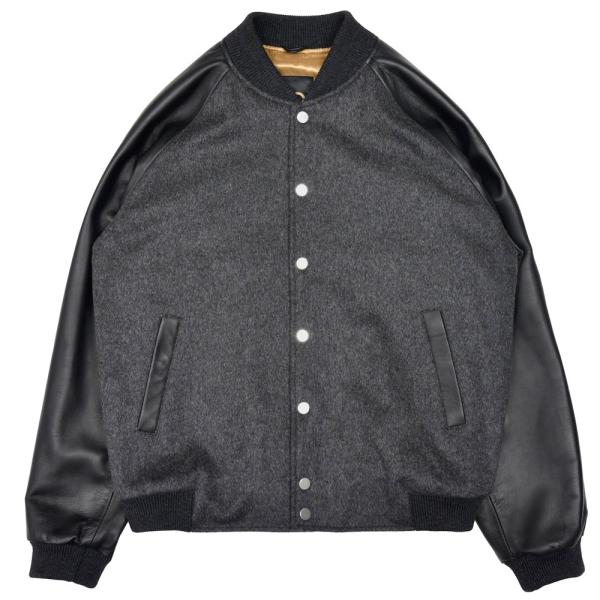 Cinquanta（チンクアンタ）ウールフランネル×ラムレザーアワードジャケット R531 1425...