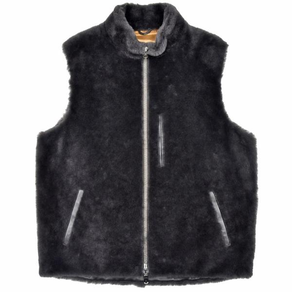 Cinquanta（チンクアンタ）ムートンヘアーアウトドアベスト R931/1 1425200514...