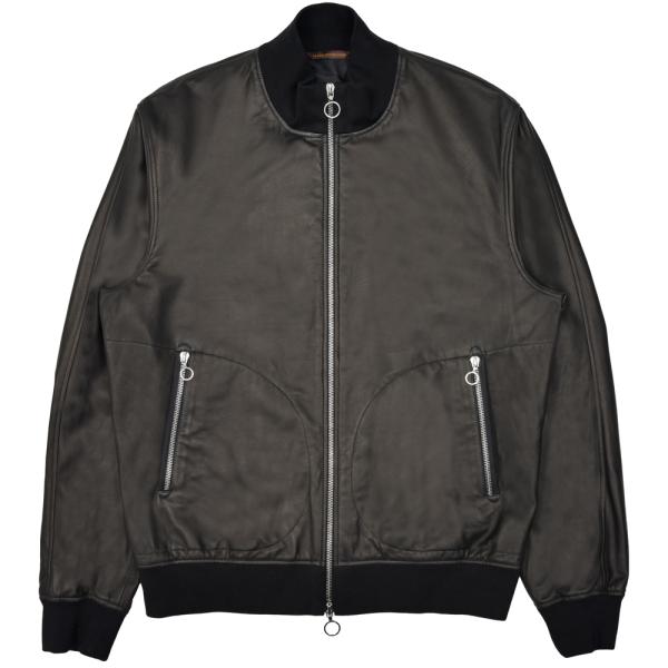 SERAPHIN（セラファン）BLOUSON506 ラムレザーリブスタンドカラーブルゾン 210-0...