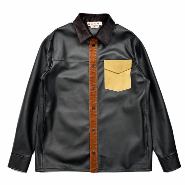 MARNI（マルニ）シープレザーコンビシャツ CUMY0025MQ ULA736 142524011...