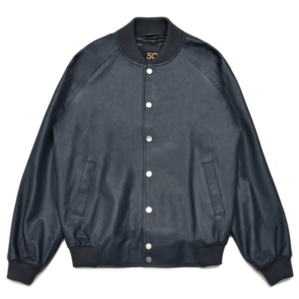 Cinquanta（チンクアンタ）ラムレザーアワードブルゾン R-531/1 14261001146