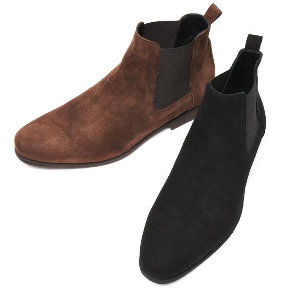 FERRANTE（フェランテ）スエードサイドゴアブーツ JUSTジャスト（ラバーソール）153320...