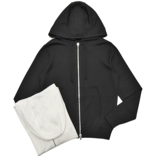 MANRICO CASHMERE（マンリコ カシミア）スーパーカシミアダブルジップニットフーディー ...