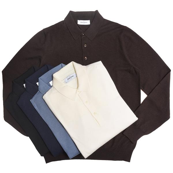 GRAN SASSO（グランサッソ）12ゲージウールソリッドニットポロ 55132/14290 16...