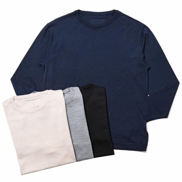 V::loom（ヴイルーム）ノンミュールジングメリノウールハイゲージクルーネックニットソー 206-...