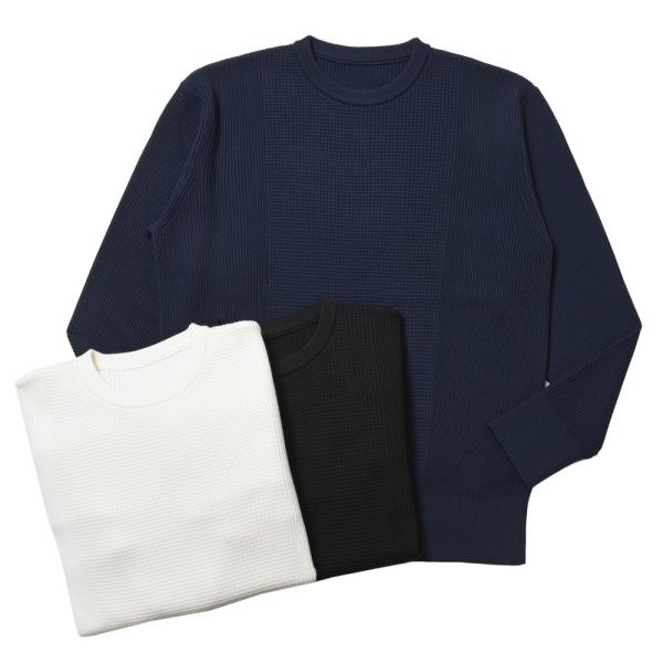 V::loom（ヴイルーム）ノンミュールジングメリノウールワッフルリブクルーネックニットソー 206...