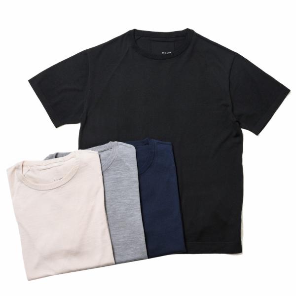 V::loom（ヴイルーム）ノンミュールジングメリノウールハイゲージクルーネックS/Sニットソー 2...