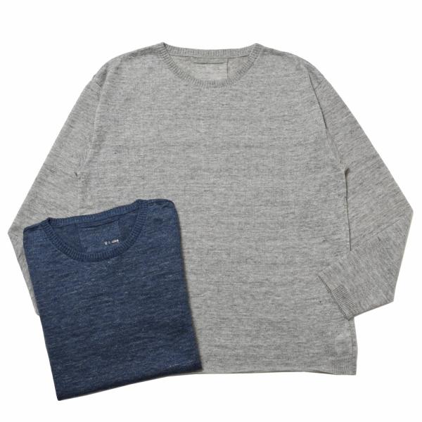 V::loom（ヴイルーム）ハイゲージフレンチリネンクルーネックニット 206-75400 1603...