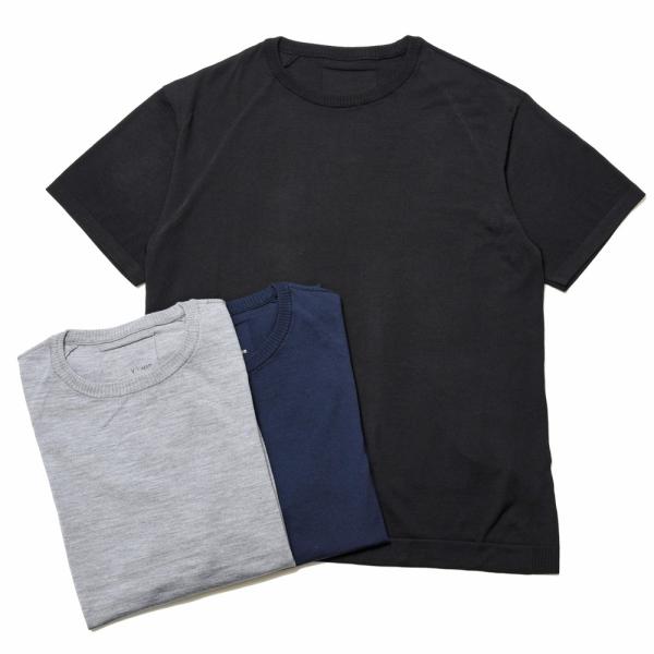 V::loom（ヴイルーム）メリノウールハイゲージクルーネックS/Sニットソー 206-66402 ...