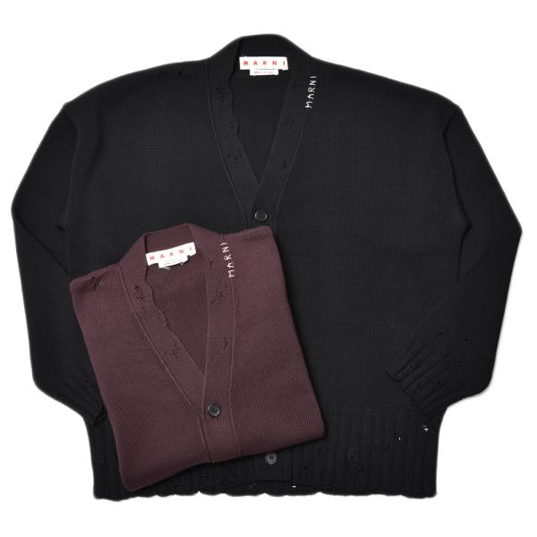 MARNI（マルニ）コットンダメージニットカーディガン CDMG0136Q0 UFC652 1604...