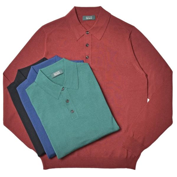 ZANONE（ザノーネ）ハイゲージストレッチウールニットポロ POLO ML/SLIM FIT/81...