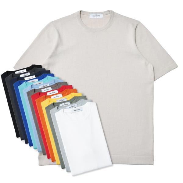 GRAN SASSO（グランサッソ）12ゲージソフトコットンS/Sクルーネックニット 58138/1...