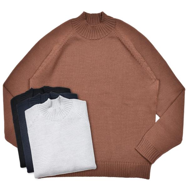 ZANONE（ザノーネ）5ゲージウールモックネックニット SLIM FIT/472-45402 16...