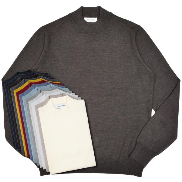 GRAN SASSO（グランサッソ）12ゲージウールモックネックニット 55108/14290 16...