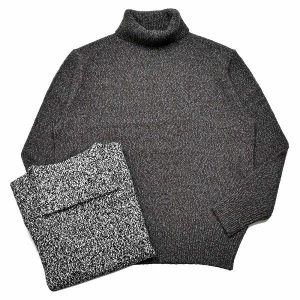 【SALE30】RENCONTRANT（レンコントラント）コットンウールメランジタートルネックニット...
