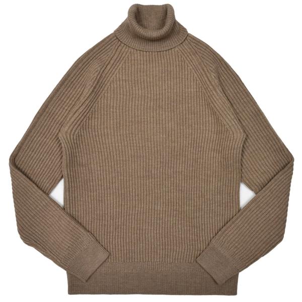 ZANONE（ザノーネ）7ゲージウールダブルフィッシャーマンリブタートルネックニット 472-454...