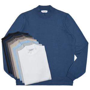 GRAN SASSO（グランサッソ）12ゲージソフトコットンモックネックニット
