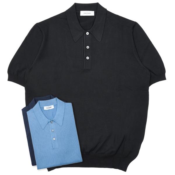 GRAN SASSO（グランサッソ）12ゲージソフトコットンS/Sニットポロ 55165/18190...