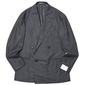 n*読様 CARUSO カルーゾ / butterfly ジャケット 46 ダブ Caruso（カルーゾ）の「＜CARUSO（カルーゾ）＞ メタル 4ボタン