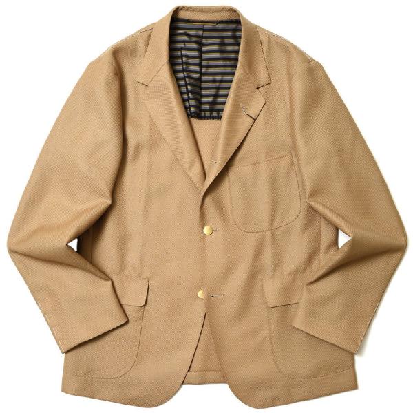 ORBIUM（オルビウム）BOATING BLAZER ウールモヘアハイツイストホップサック3Bジャ...