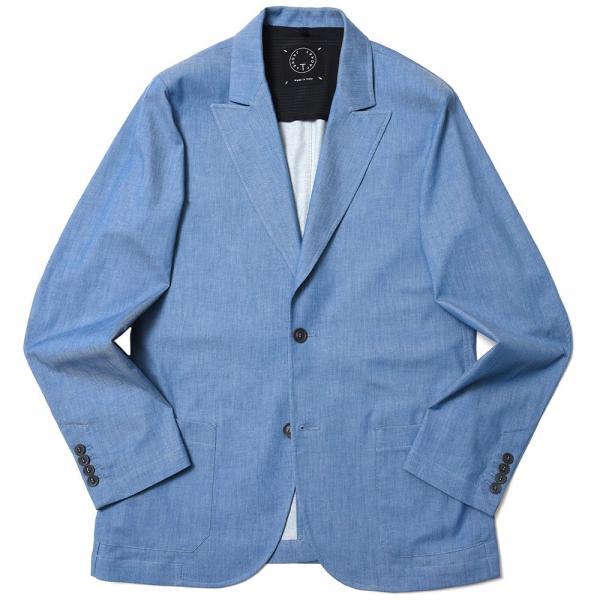T-JACKET（ティージャケット）ストレッチライトデニム2Bジャケット 82310004 1703...