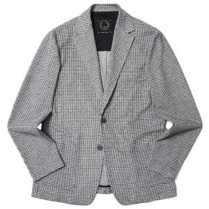 T-JACKET（ティージャケット）ポリレーヨンジャージハウンドトゥース2Bジャケット 12010005 17036000065｜guji