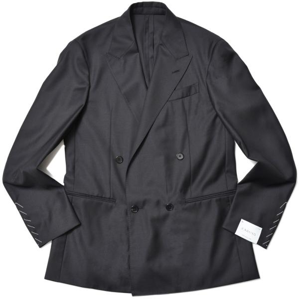 【SALE40】CARUSO（カルーゾ）BUTTERFLYバタフライ ウールギャバジン4Bダブルジャ...