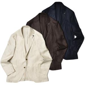 LARDINI（ラルディーニ）リネンコットンメッシュニットジャケット
