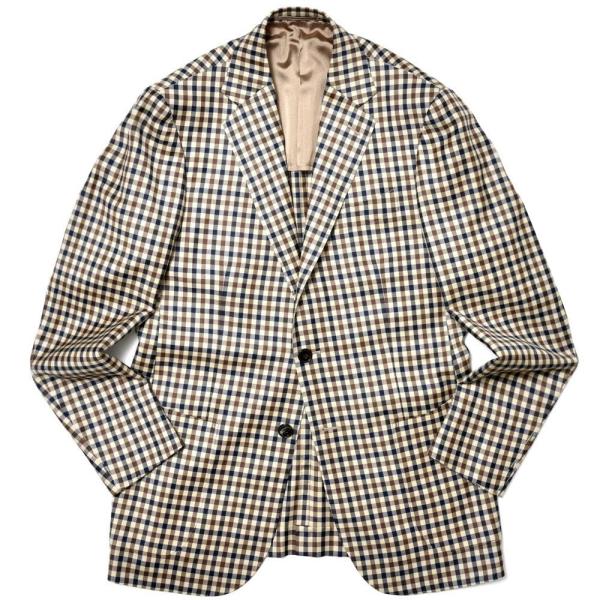 MILA SCHON MILANO（ミラ ショーン ミラノ）ウールクラブチェック3Bジャケット 86...