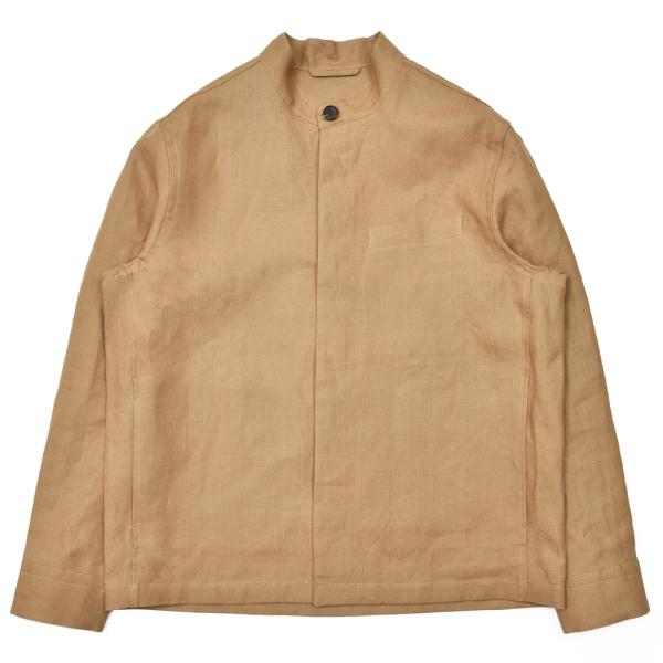 CARUSO（カルーゾ）OVERSHIRTオーバーシャツ アイリッシュリネンスタンドカラーショートジ...