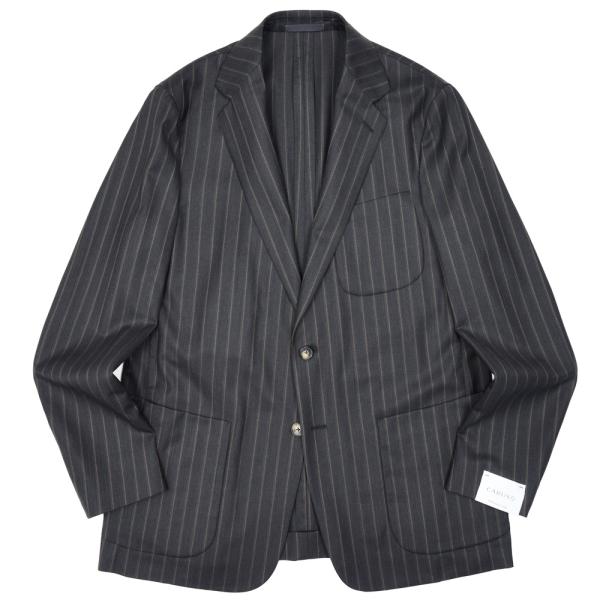 CARUSO（カルーゾ）ZERO JACKETゼロジャケット ウールオルタネイトストライプ2Bジャケ...