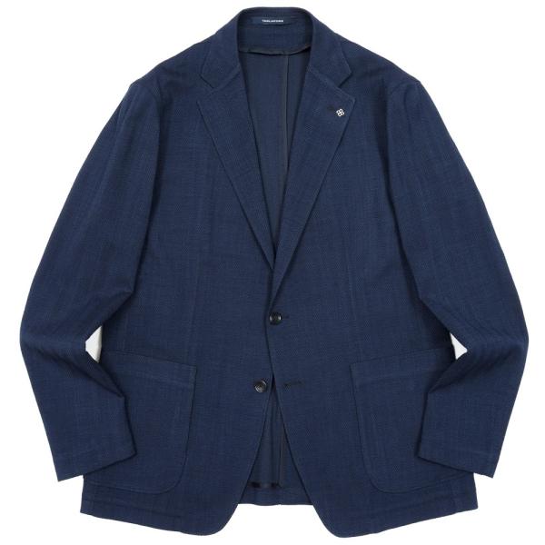 TAGLIATORE（タリアトーレ）LIGHTライト ウールミックスヘリンボーンジャガード2Bジャケ...