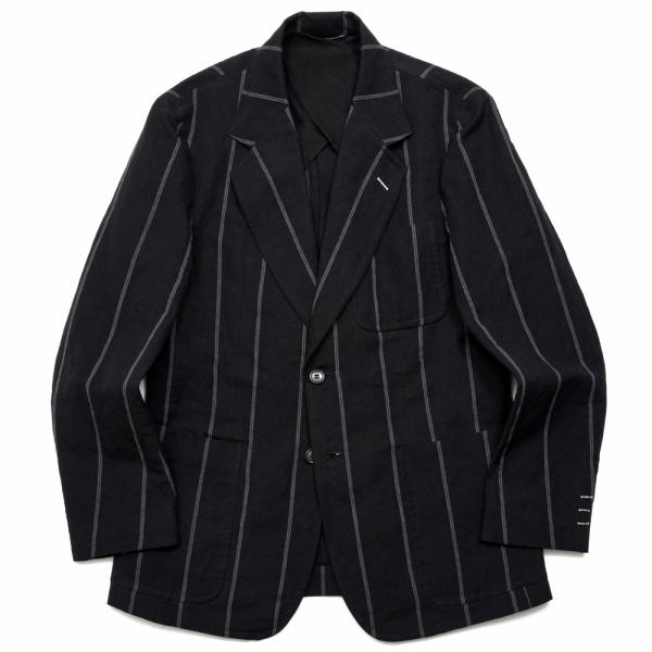 mando（マンド)リネンコットンストライプ2Bジャケット 26193-003 1706140003...