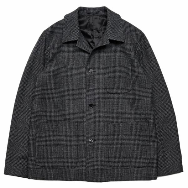 LARDINI（ラルディーニ）STONE ウールカシミアグレンチェックアトリエジャケット 6216-...