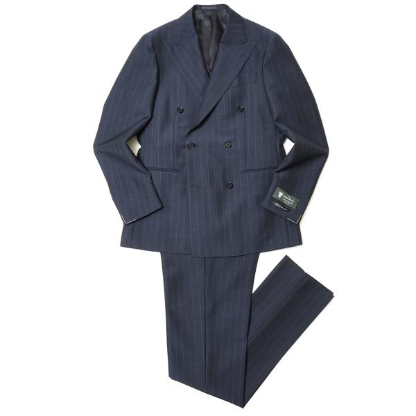 guji（グジ）SUPER BRIOスーパーブリオ キッドモヘアウールピンストライプ6B1プリーツダ...