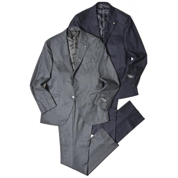 Belvest（ベルベスト）SUPER120'sウールサキソニー3B1プリーツスーツ A305S-4...