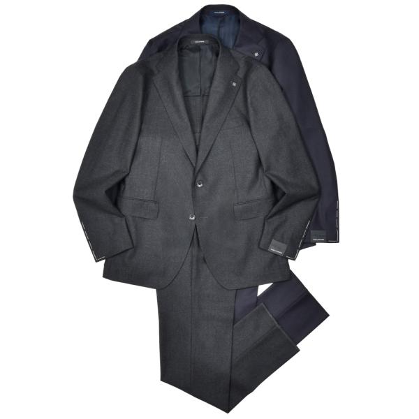 TAGLIATORE（タリアトーレ）VESVIOヴェスビオ ウールカシミアサキソニー2B1プリーツス...