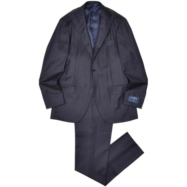 guji（グジ）ウールシャドーストライプ3B1プリーツスーツ MADE BY RING JACKET...