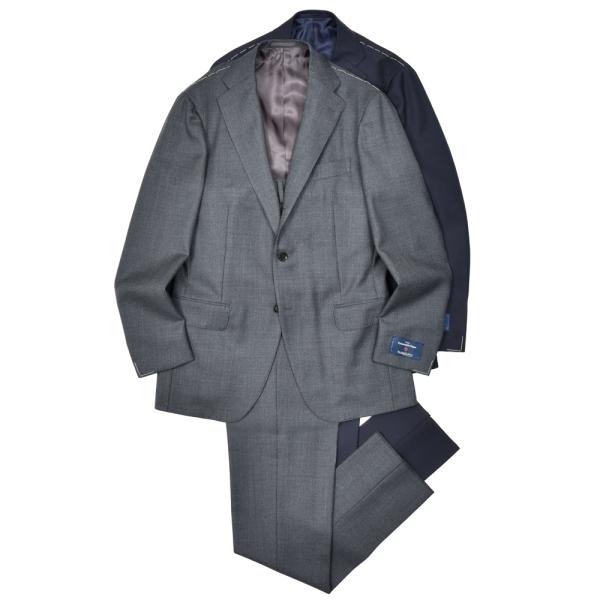 guji（グジ）ウールサージ3B1プリーツスーツ MADE BY RING JACKET / Erm...