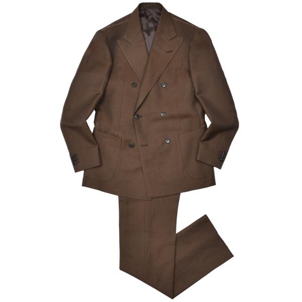 MILA SCHON MILANO（ミラ ショーン ミラノ）リネンウールギャバジン6B1プリーツダブ...