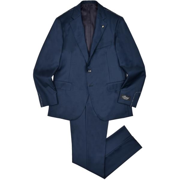 Belvest（ベルベスト）ウールシャークスキン3B1プリーツスーツ 17156200020