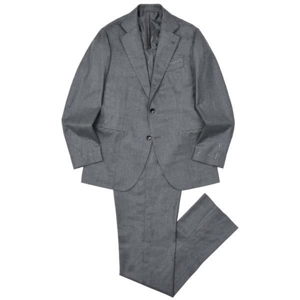 Alfonso Sirica（アルフォンソ シリカ）ウールフランネル3B1プリーツスーツ 17156...