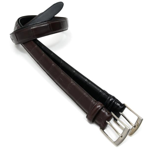 Andrea Greco（アンドレア グレコ）アリゲーターレザーベルト 18161200082