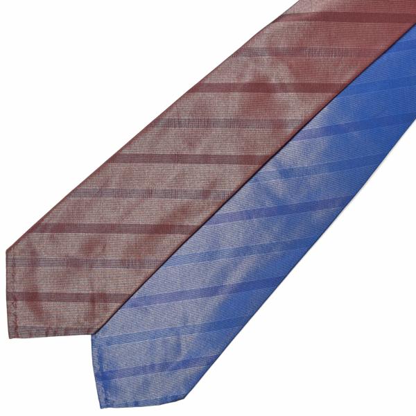 Atto Vannucci（アット ヴァンヌッチ）シルクピンヘッドシャドーストライプスフォデラートタ...