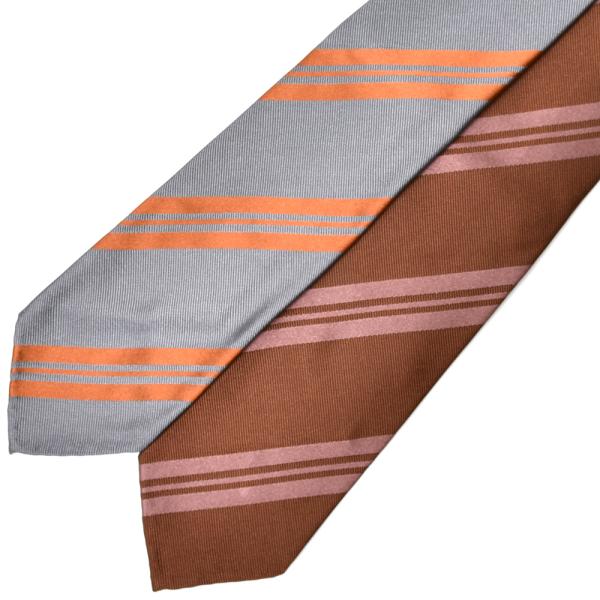 Atto Vannucci（アット ヴァンヌッチ）シルクレップシックンシンストライプスフォデラートタ...