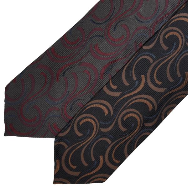 Francesco Marino（フランチェスコ マリーノ）シルクウェーブパターンタイ / スフォデ...