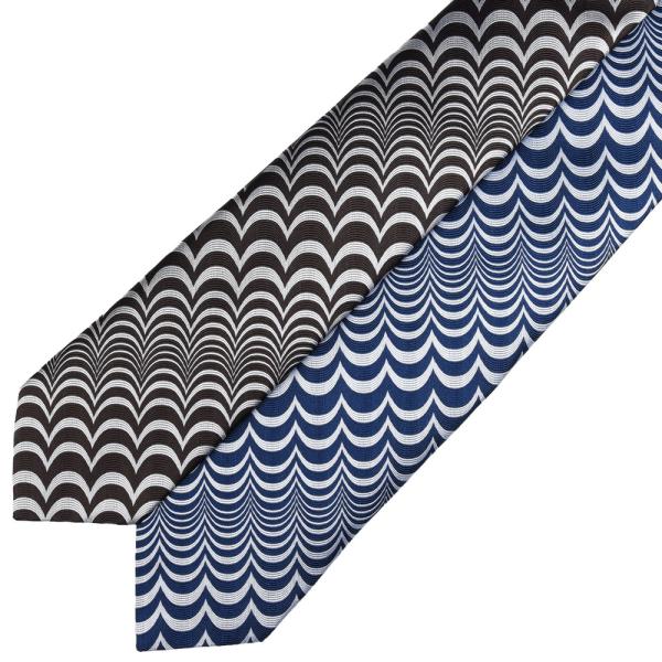 Seaward &amp; Stearn（シーワード &amp; スターン）シルクウェーヴパターンタイ 182612...