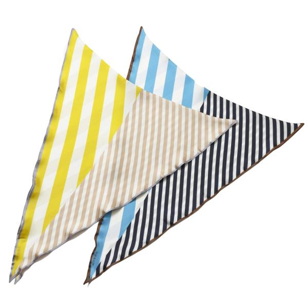 THROW（スロー）SAYLOR シルクプリントボーダースカーフ S12P 18331402174